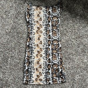 Snakeskin Bodycon Dress